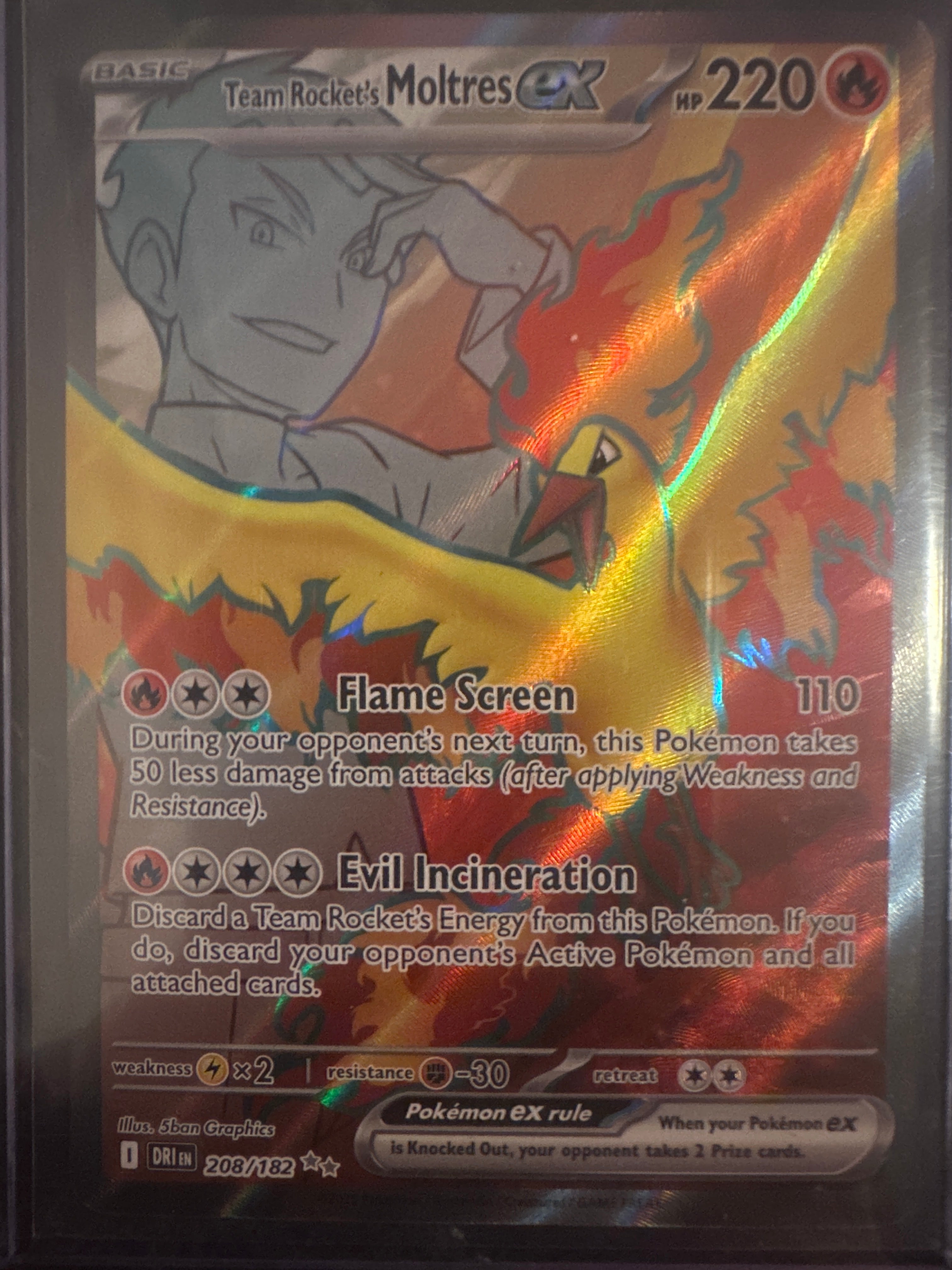 Pokémon | Team Rocket’s Moltres EX 208/182 • Destined Rivals