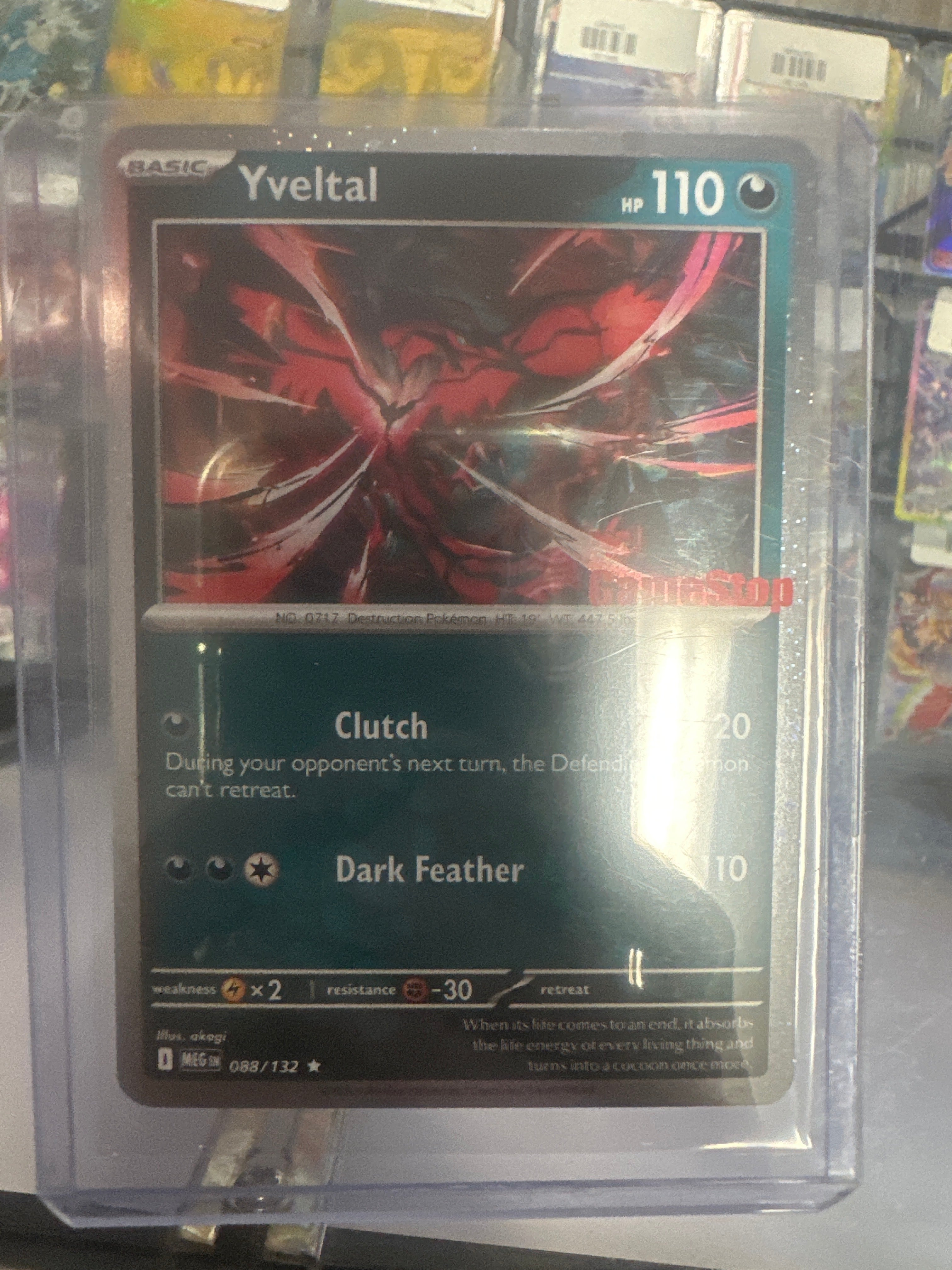 Pokémon | Yveltal 088/132 GameStop Stamed • GameStop Edition