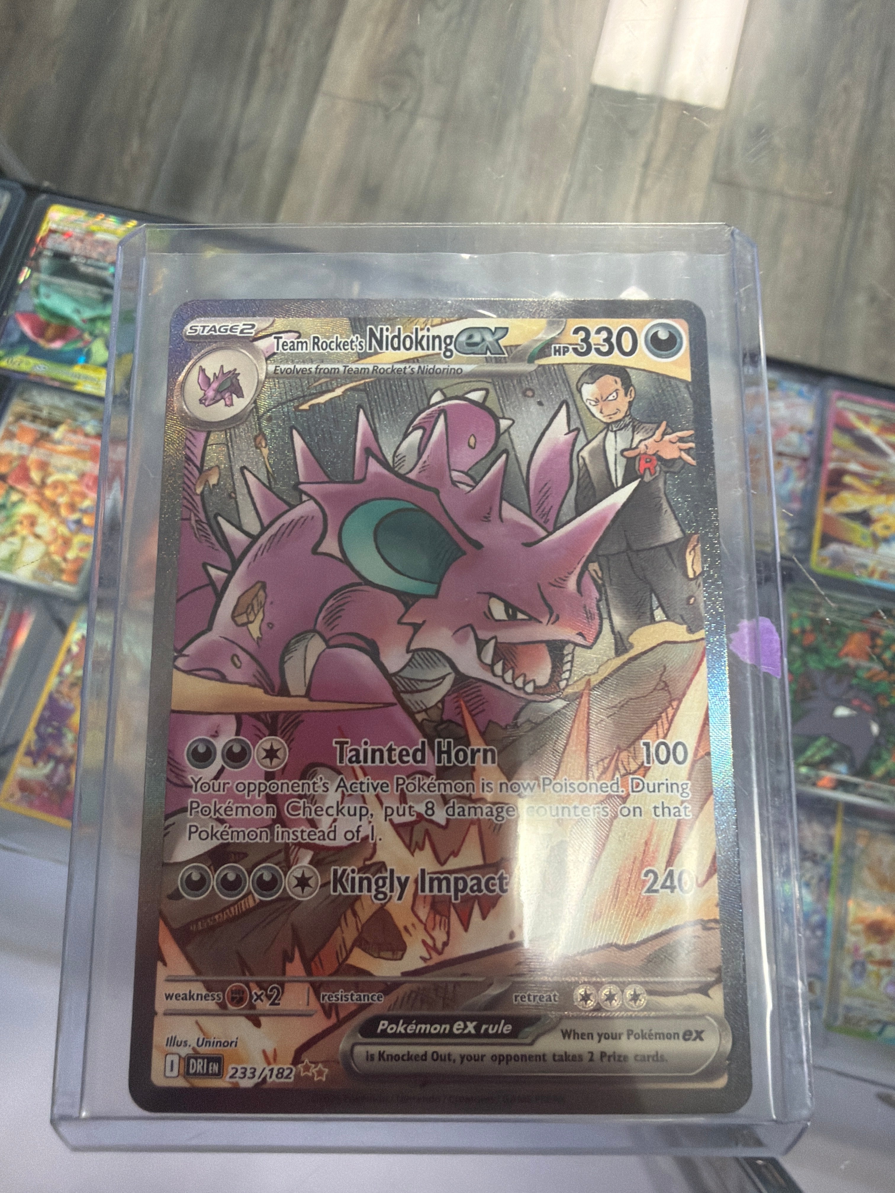 Pokemon | Team Rocket's Nidoking ex 233/182 Destined Rivals