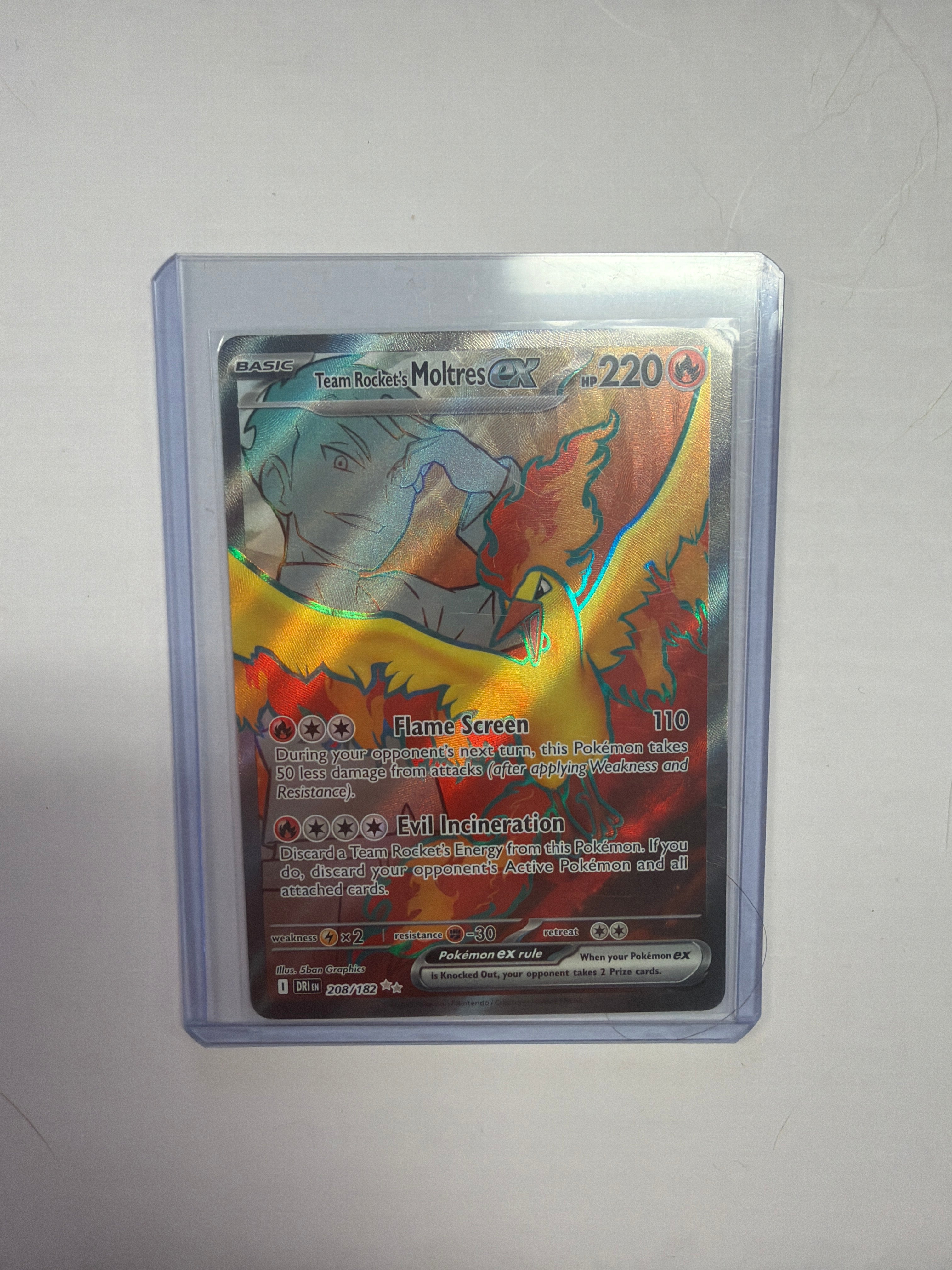 Pokemon | Team Rocket's Moltres ex 208/182 Destined Rivals