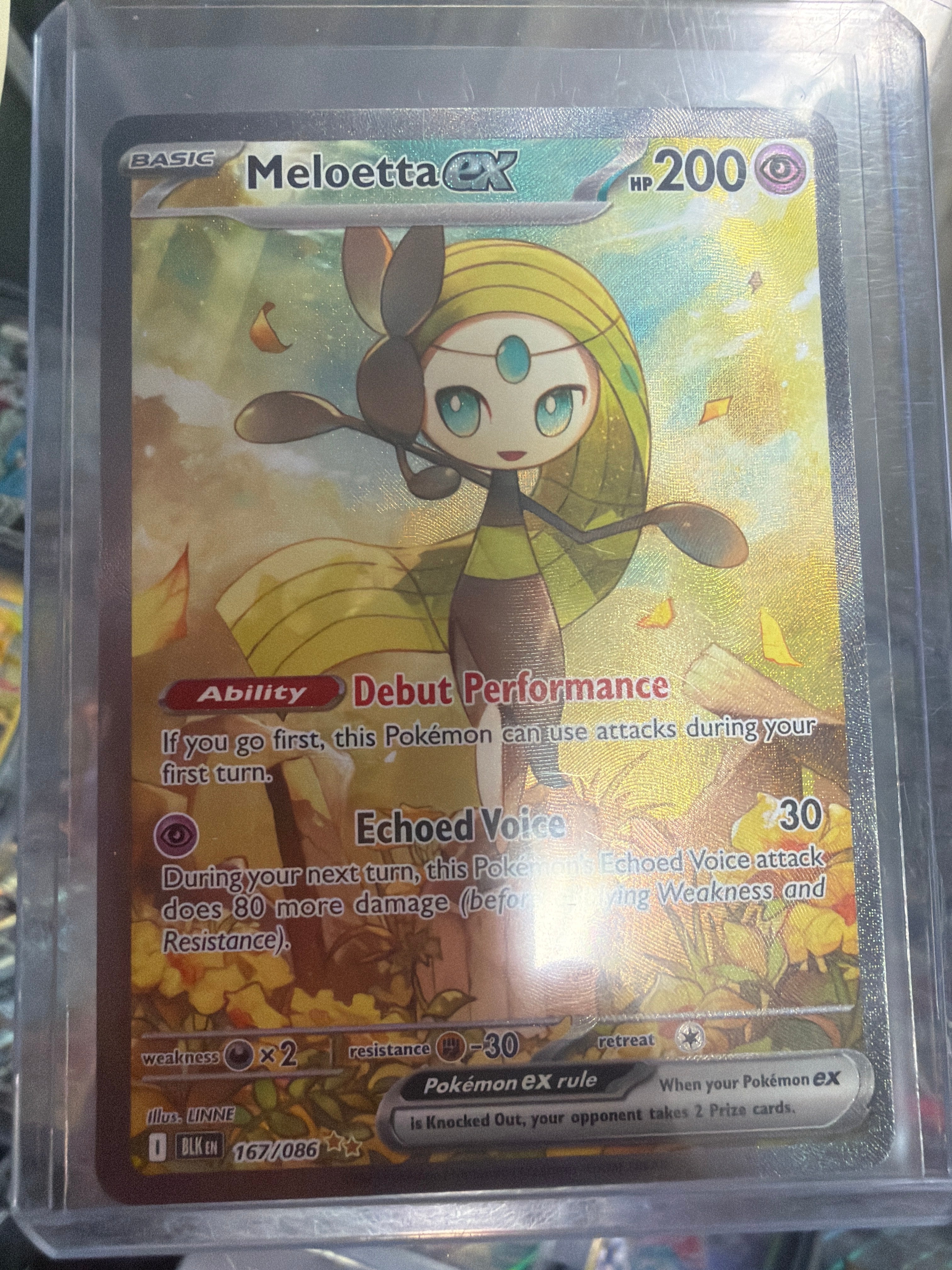Pokemon | Meloetta ex - 167/086 - SV: Black Bolt (BLK)