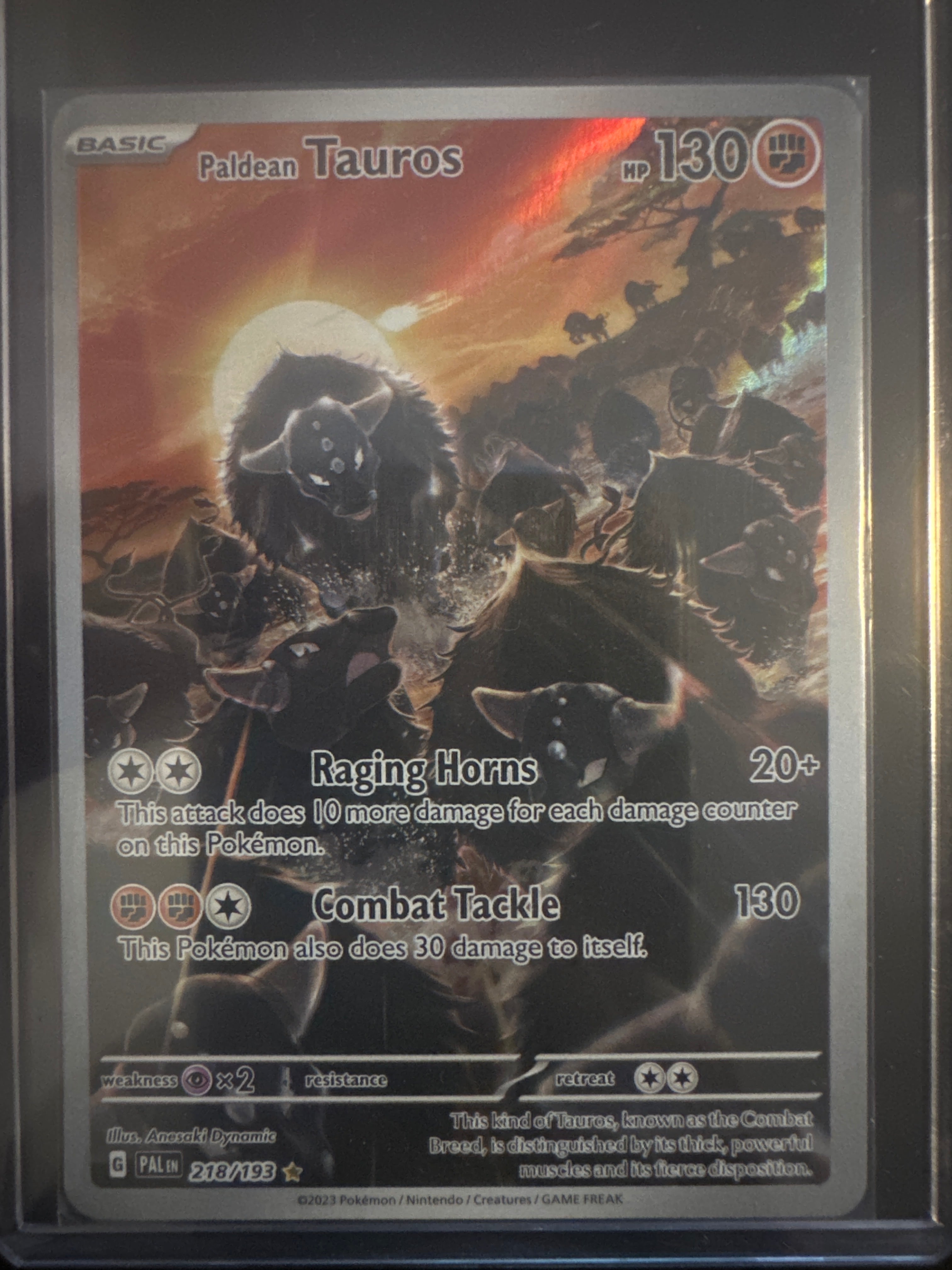 Pokémon | Paldean Tauros 218/193 • Paldea Evolved