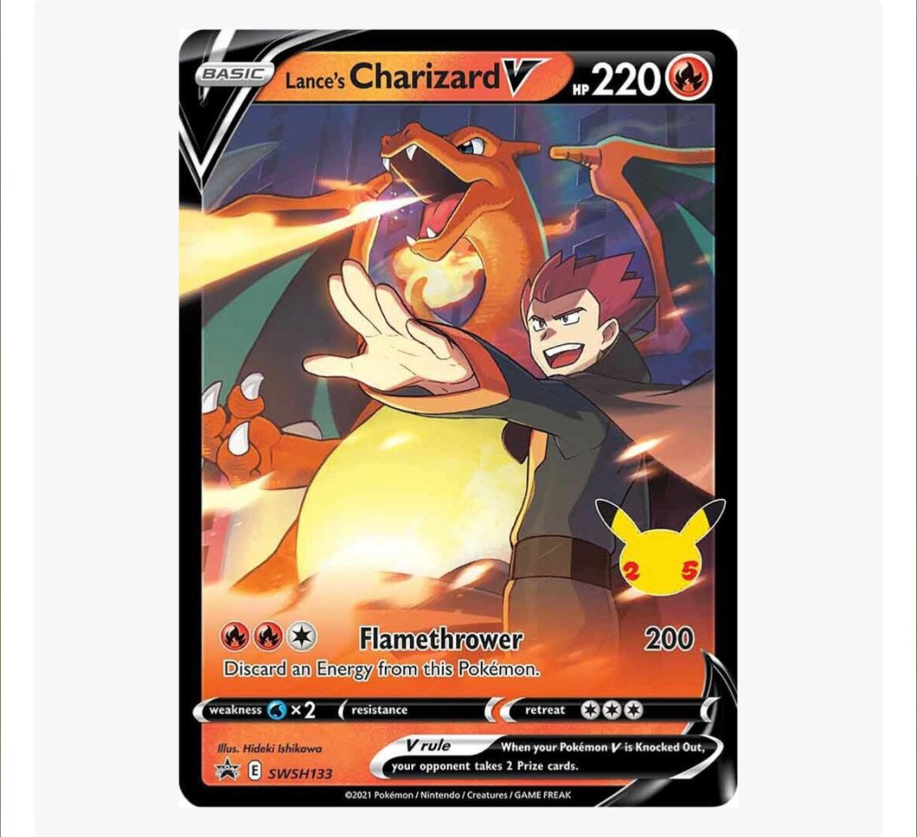 Lance's Charizard V - SWSH133 - SWSH: Sword & Shield Promo Cards (SWSD)