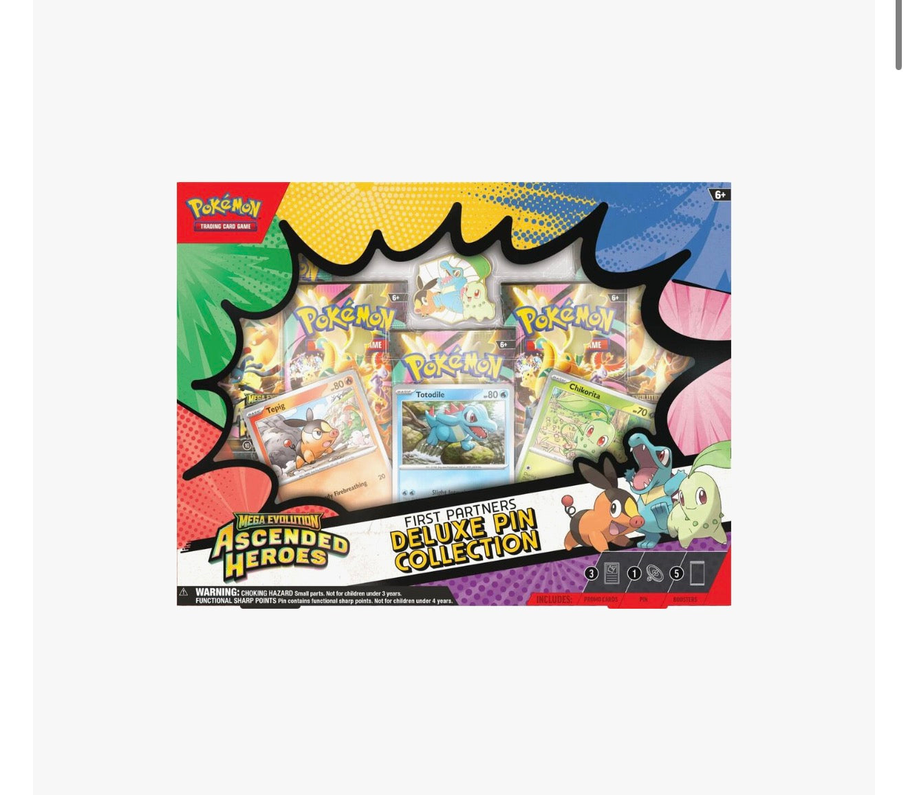 Pokemon | Ascended Heroes First Partner Deluxe Pin Collection