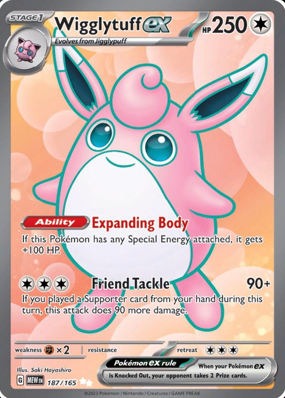 Pokémon | Wigglytuff EX 187/165 • 151