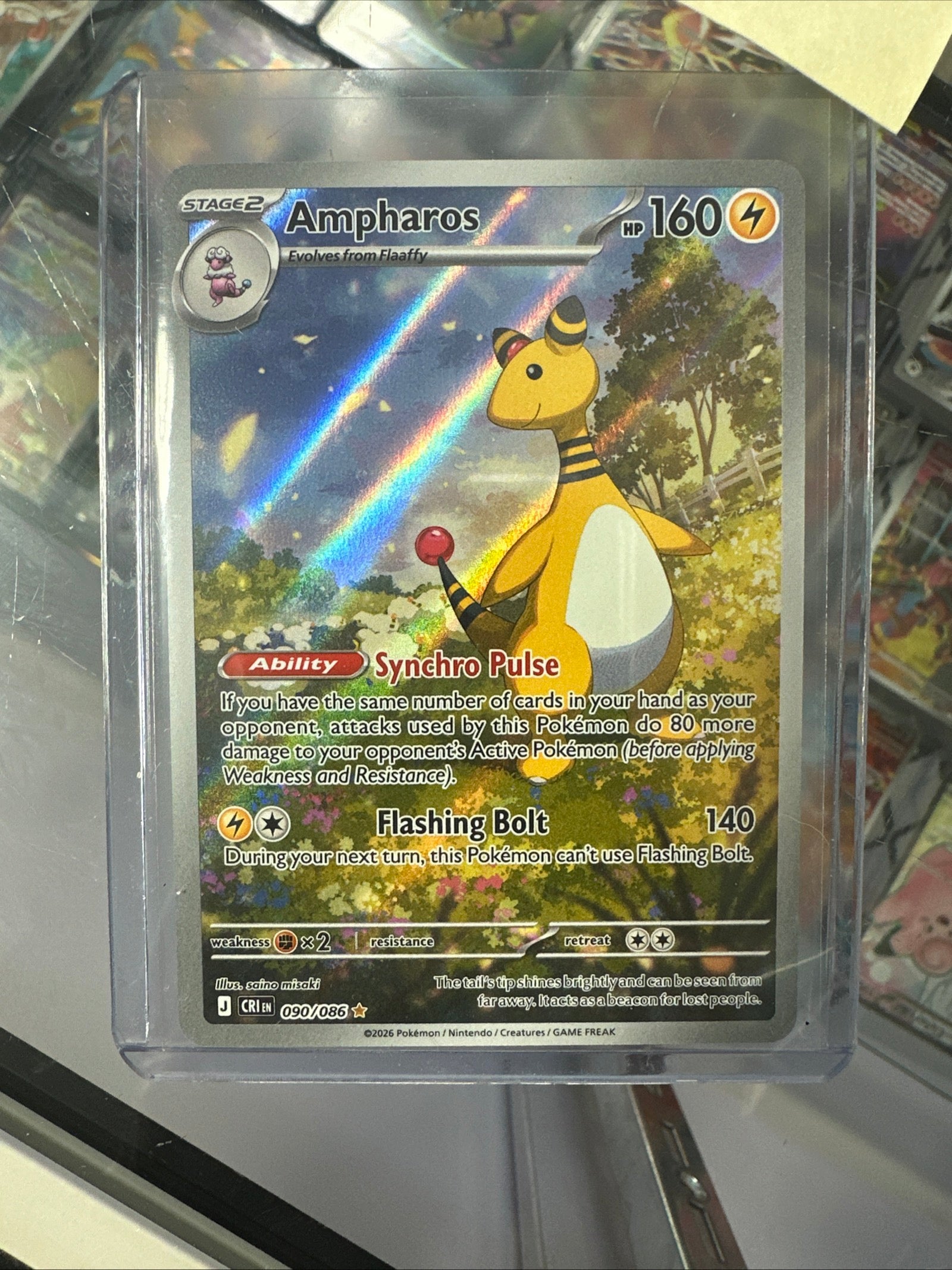 Pokémon | Ampharos 090/086 • Chaos Rising