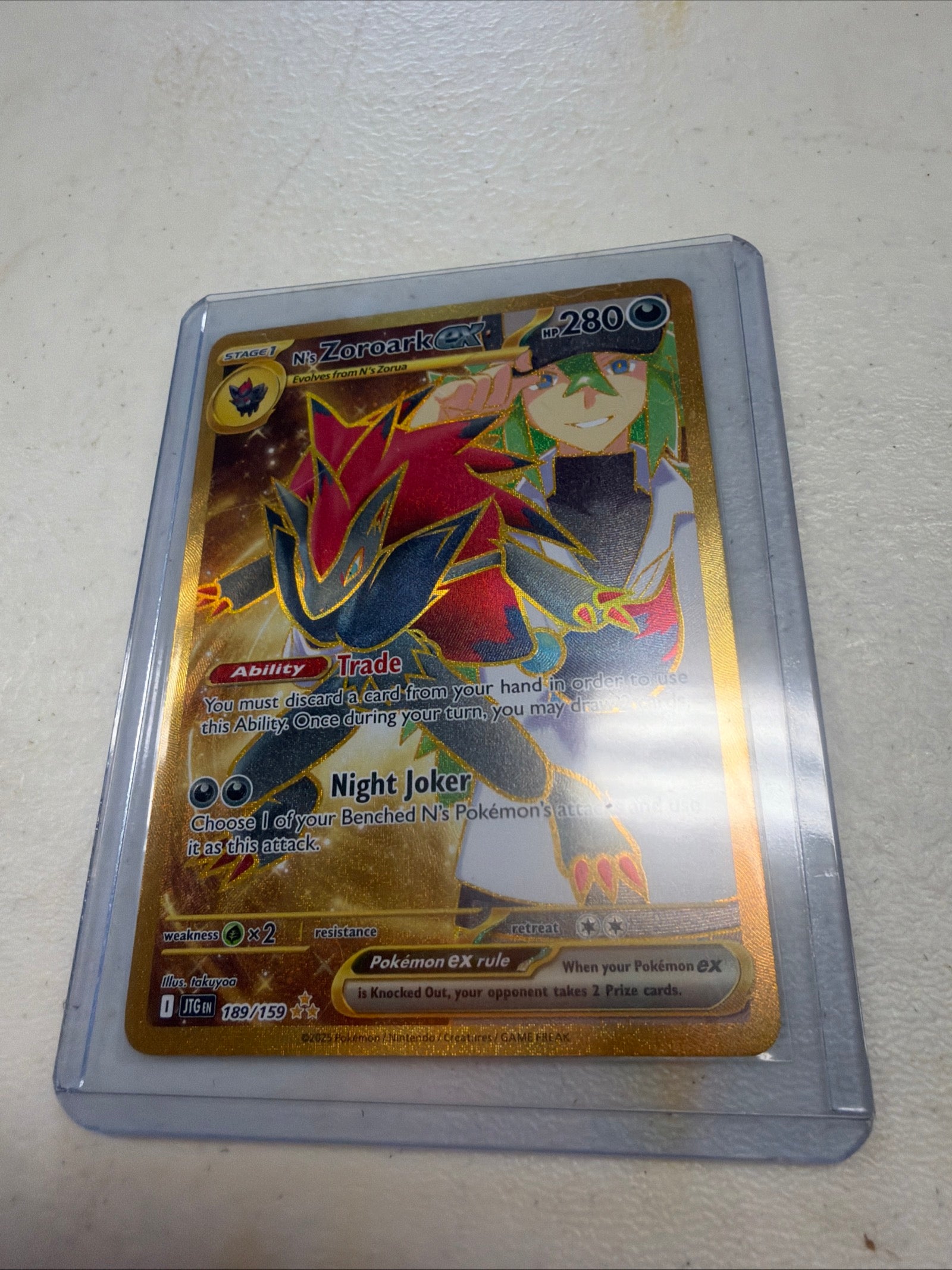 Pokémon | N's Zoroark Ex Gold 189/159 Journey Together