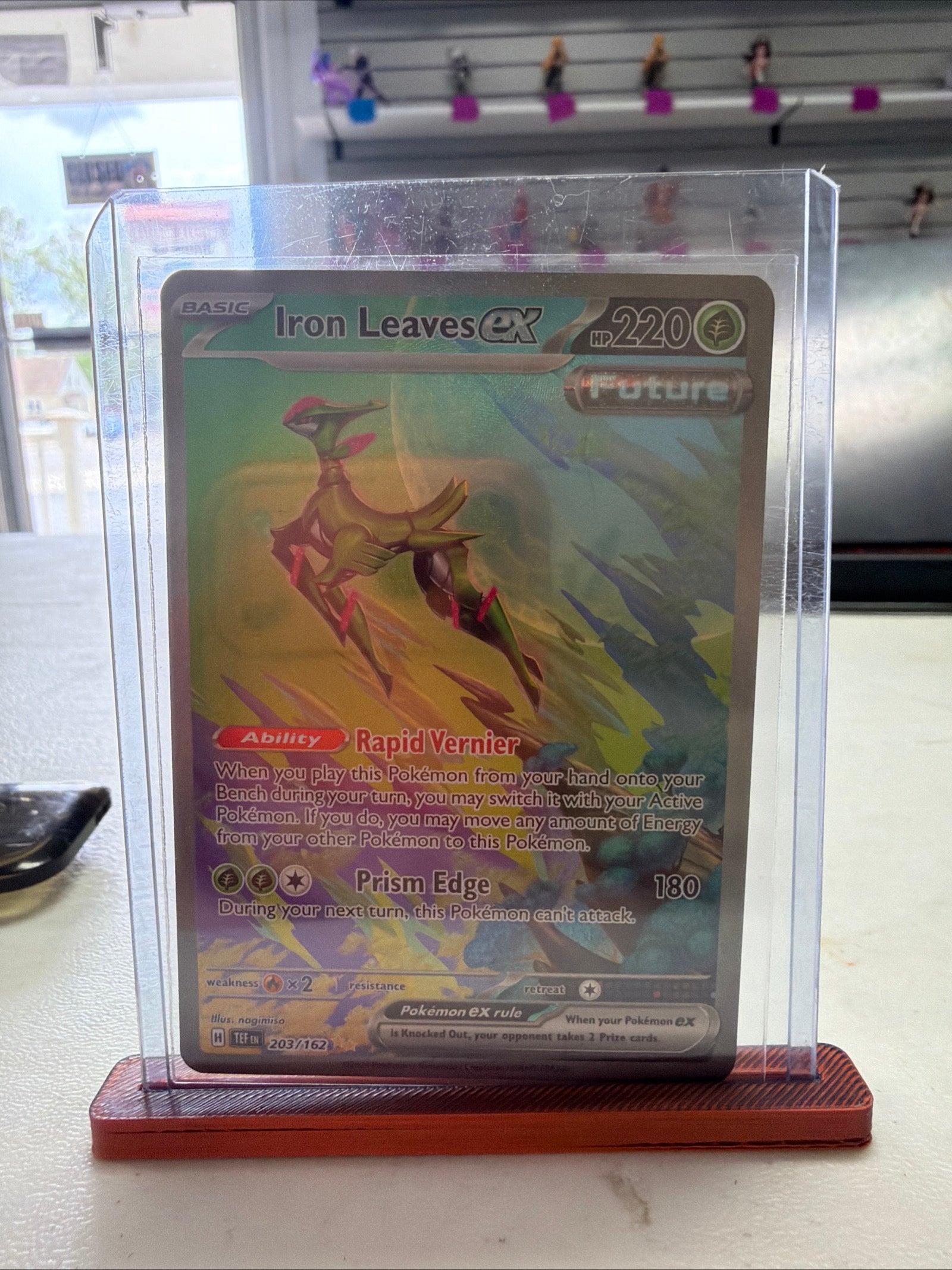 Pokemon | Iron Leaves ex 203/162 Sv05: Temporal Forces Holo