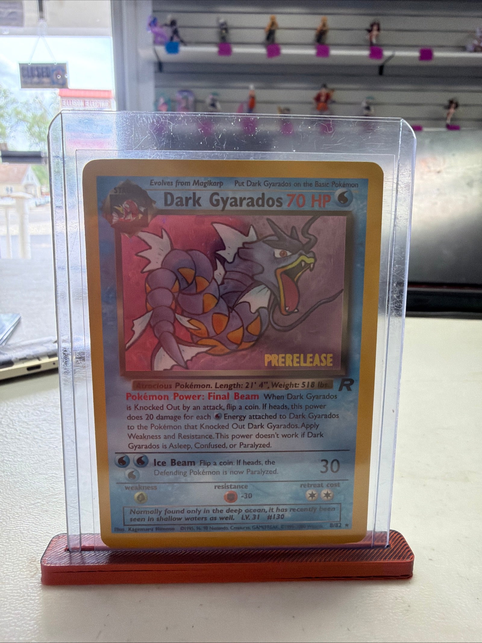 Pokemon | Dark Gyarados 8/82 Team Rocket Prerelease Promo