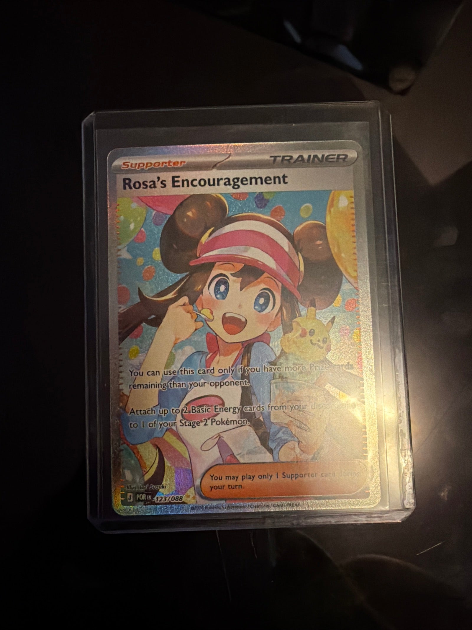 Pokémon | Rosa's Encouragement Full Art Ultra Rare Holo Trainer Card 1 23/088