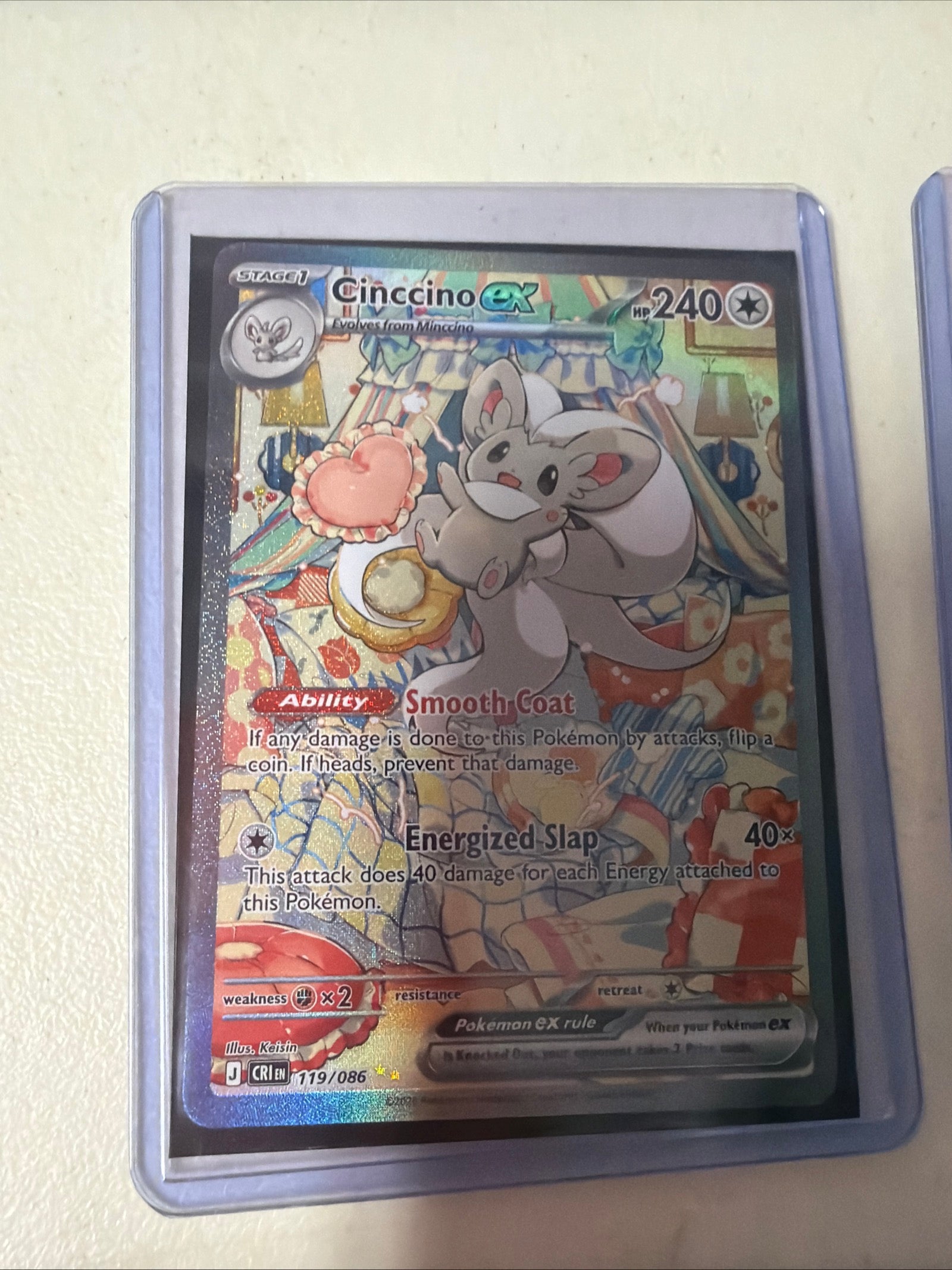 Pokemon | Cinccino ex - 119/086 MEO4: Chaos Rising