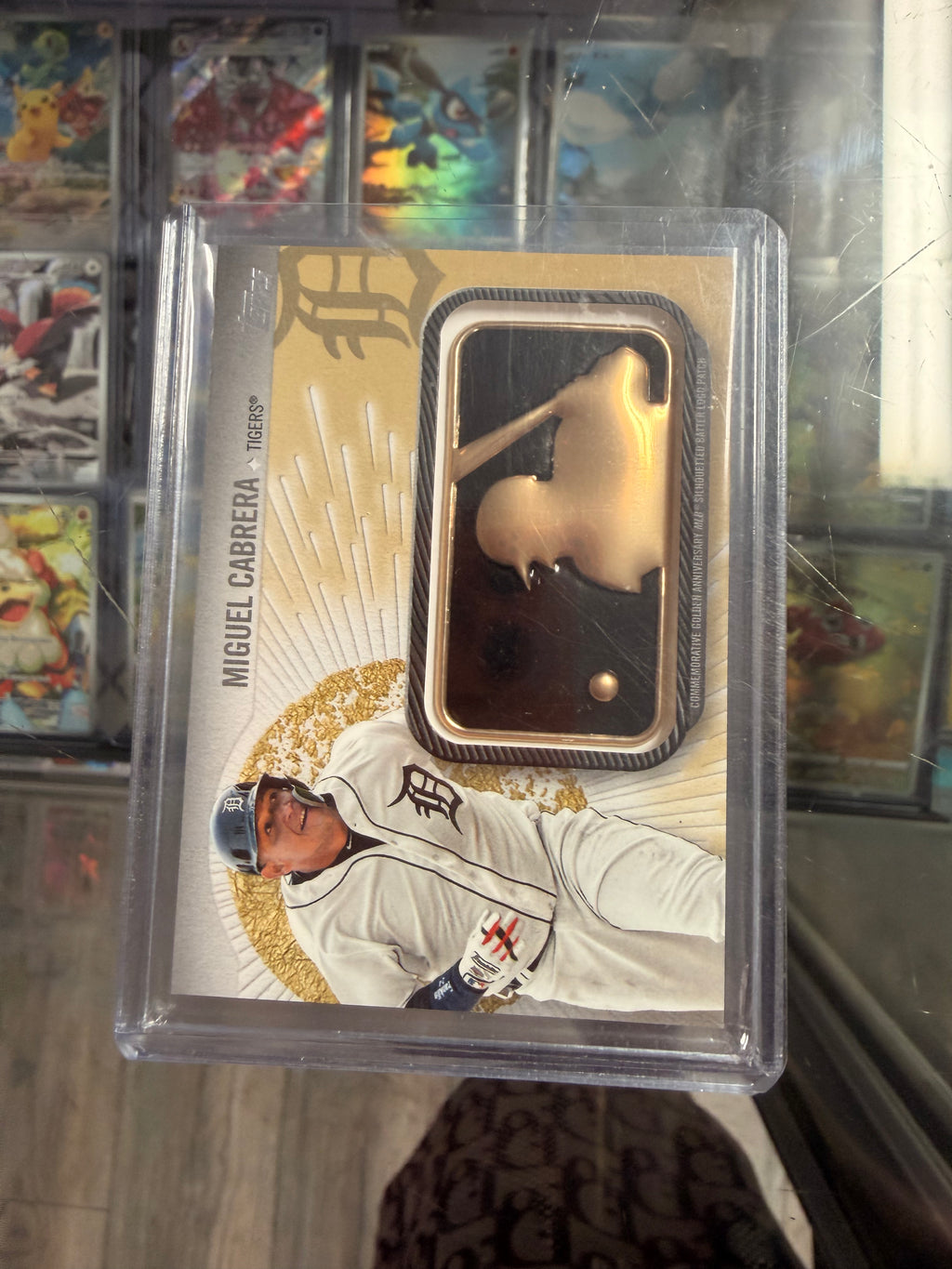 2019 Topps Series 2 Miguel Cabrera Golden Anniversary MLB Logo Patch #GAP-MCA /50 Tigers