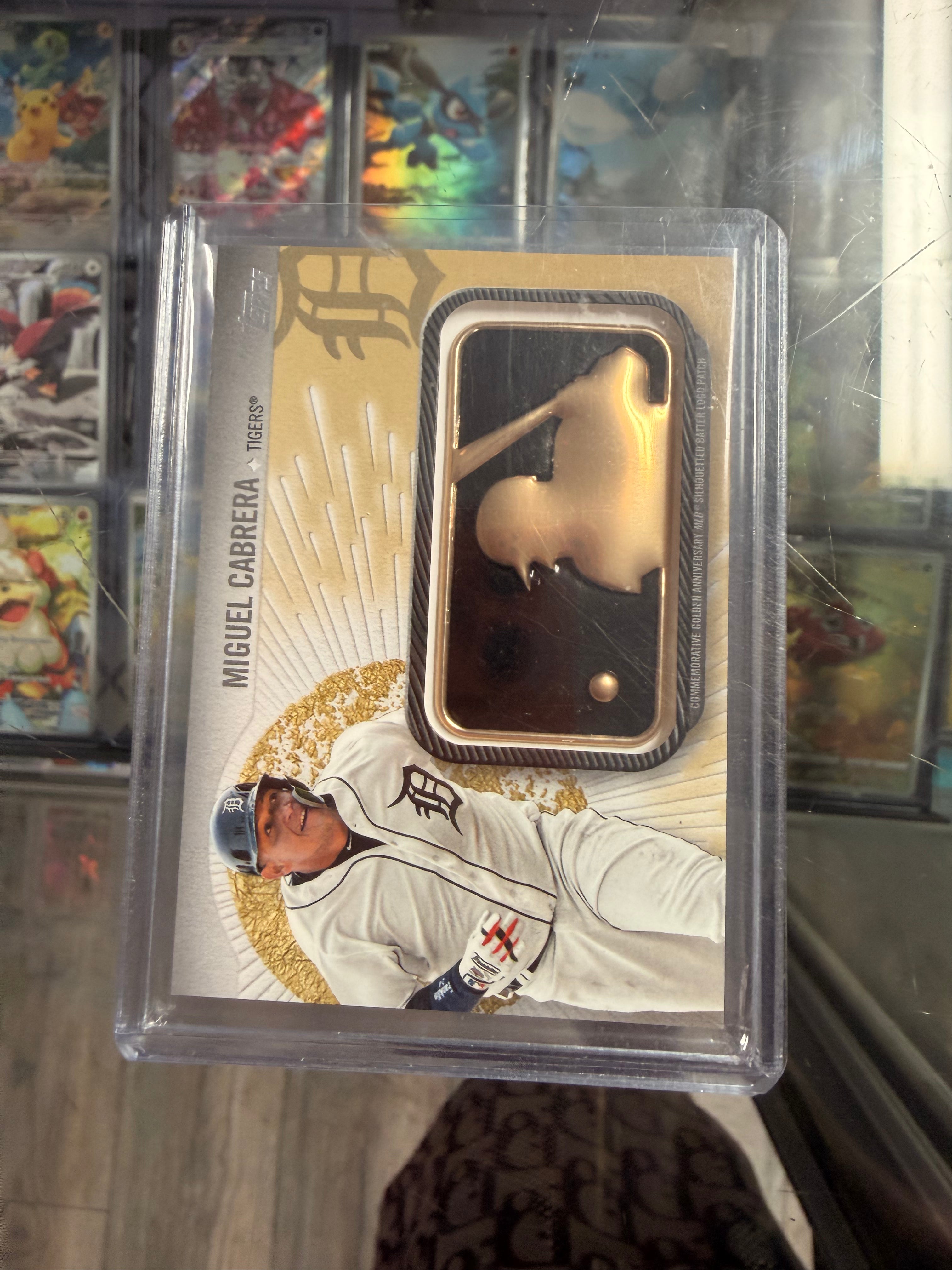 2019 Topps Series 2 Miguel Cabrera Golden Anniversary MLB Logo Patch #GAP-MCA /50 Tigers