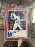 2019 Donruss Optic Vladimir Guerrero Jr Rated Rookie Signatures Pink Velocity Auto RPS-VG RC